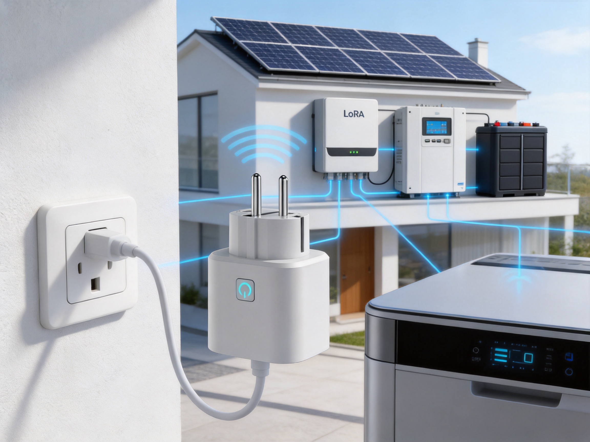 Smart Plug for Intelligent Solar Load Control and Energy Monitoring